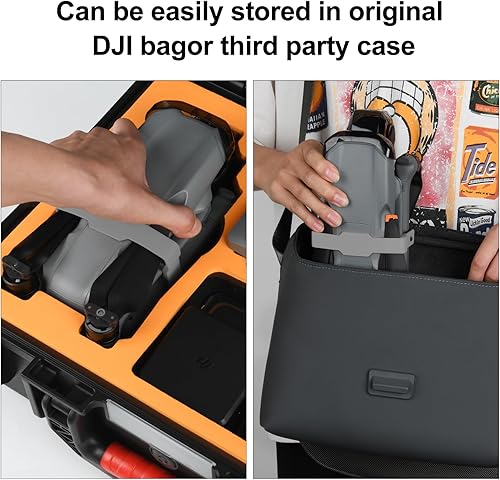 Miniatura 3 de Soporte de hélice para DJI Air 3, protector de correa de protección de hélices estabilizador y fijador de hélices para accesorios DJI Air 3 (negro +