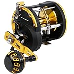 Burning Shark Towing Spool Sole Level Wind Reels, Pull Reels Boat Fishing Fishing Ocean for Sea Bass Salmon (STC40)
