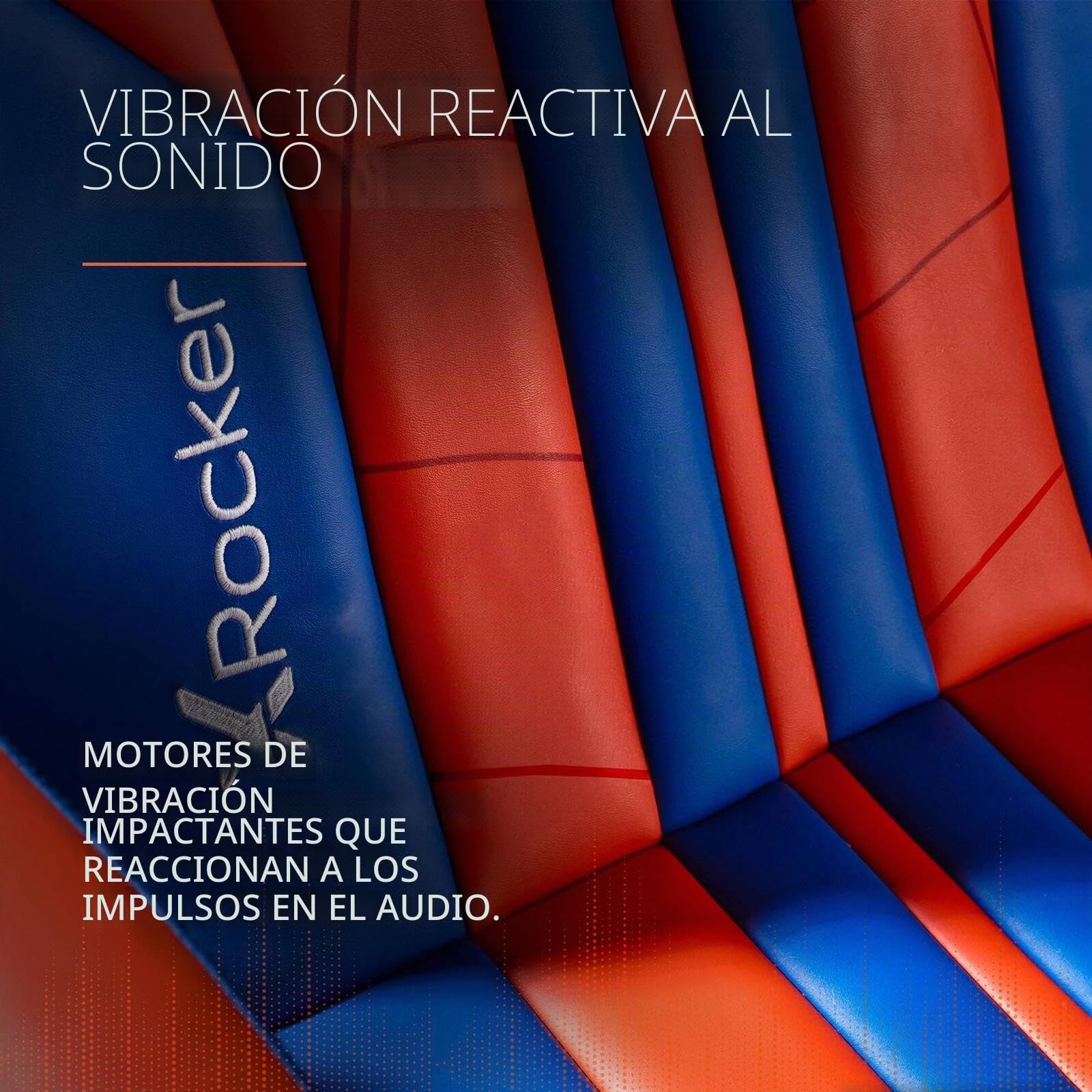 X-Rocker Silla oficial de Marvel Spider-Man, pedestal de audio plegable con altavoces Bluetooth, vibración reactiva, asiento de juego para niños y jóvenes, edición Elite