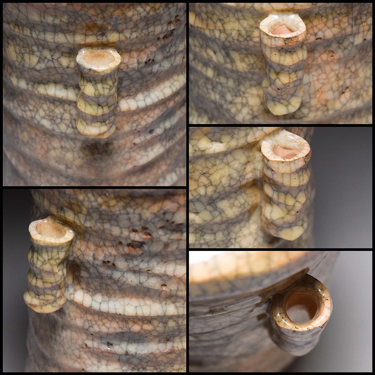 Amazon.co.jp: 十三軒吉向造香炉釉耳付水指共箱茶道具【x-109】 303