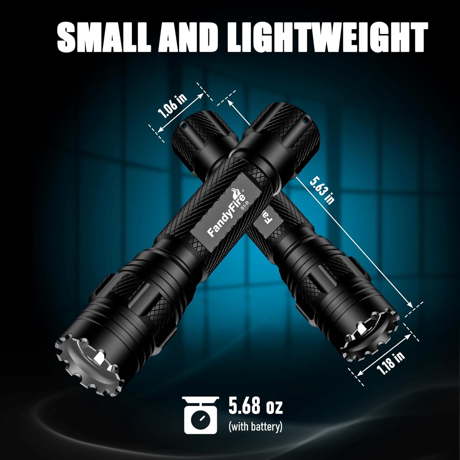Tactical Red Light Flashlight,620-630nm Bright Rechargeable Single Mode LED Red Flashlight for Night Hunting Observation & Coyote Predator S1-R