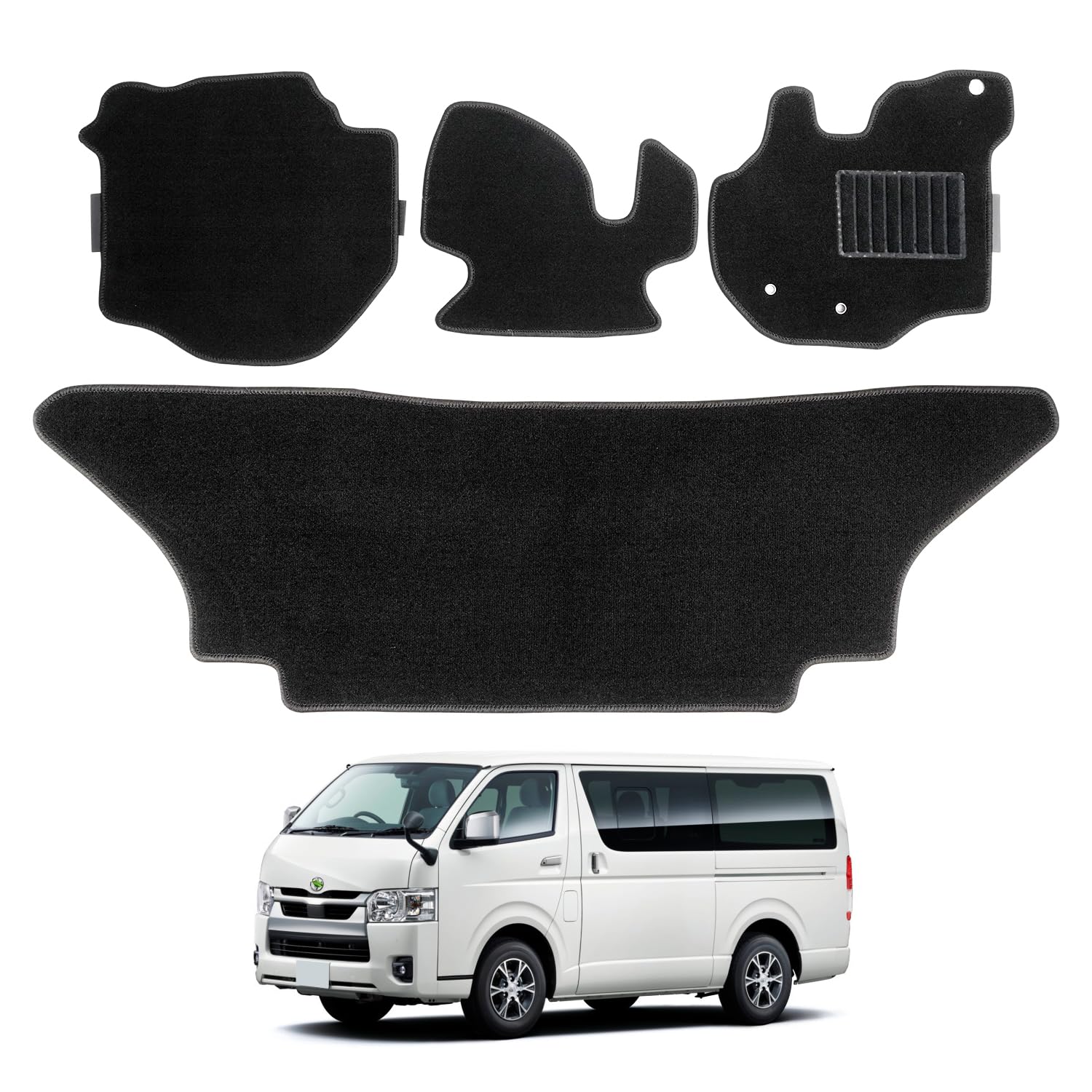 ハイエース200系、標準ボディーS-GL 用フロントカーペット純正品❗ ハイエース200系、標準ボディーS-GL 用フロントカーペット純正品