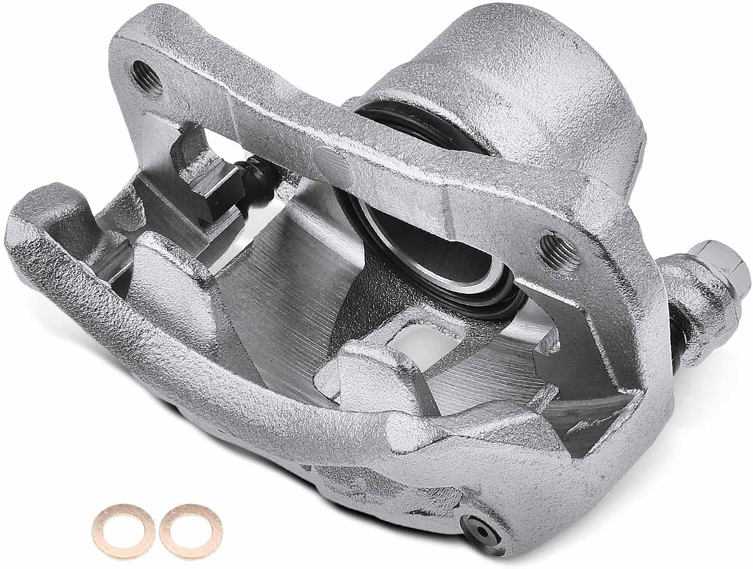 A-Premium Disc Brake Caliper Assembly with Bracket Compatible with Select Dodge, Eagle, Mitsubishi and Plymouth Models - Colt 1993-1994, Summit 1993-1996, Mirage 1993-2000 - Front Left Driver Side
