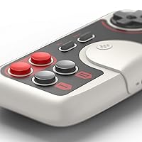 Vista 3 de 8Bitdo PCE 2.4G Wireless Gamepad for PC Engine Mini, PC Engine CoreGrafx Mini, TurboGrafx-16 Mini & Nintendo Switch (PCE Edition)