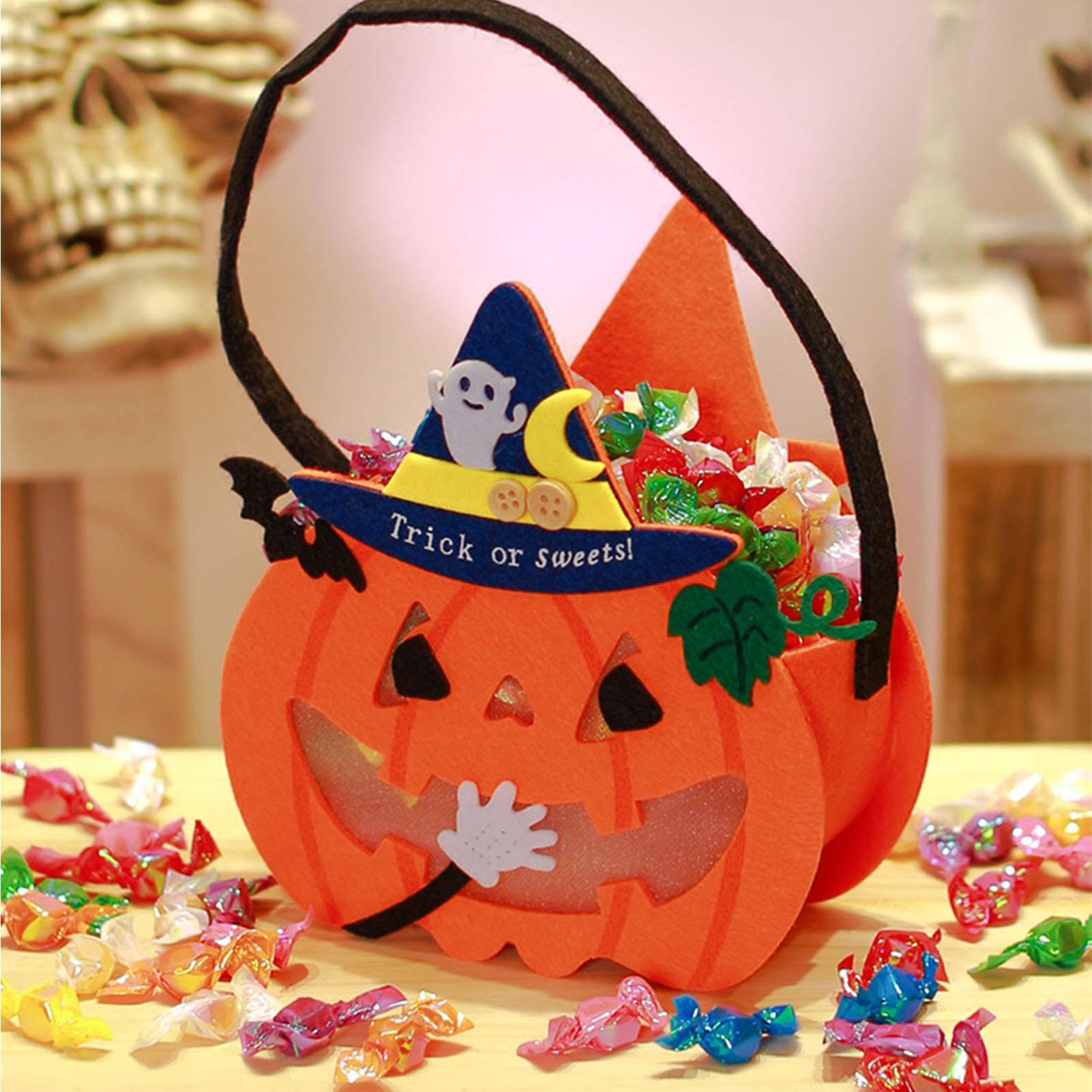 カボチャ☆キャンディ☆ハロウィン Amazon | ハロウィンかぼちゃバケツ、かぼちゃキャンディー