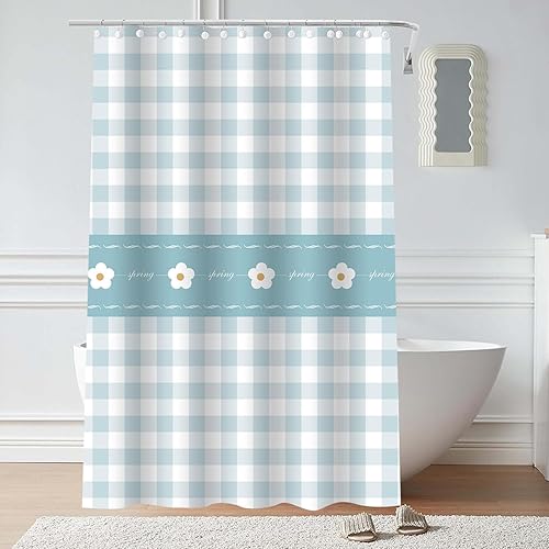 Miniatura 9 de Forro de plástico para ducha, forro de cortina de ducha de PEVA 6G prémium con ojales inoxidables y 3 imanes pesados, cortina de ducha impermeable