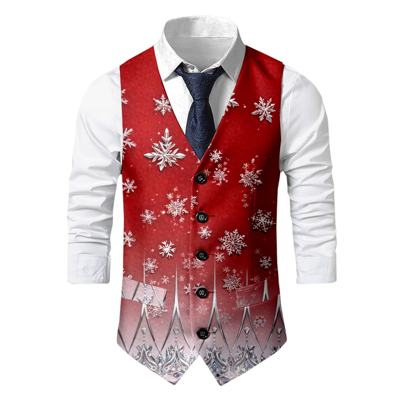 Gilet Uomo Casual Natale, Maglione Lavorato a Maglia Festivo, Girocollo, Casual, Caldo, Morbido, Invernale, indossabile, Comodo e Accogliente.