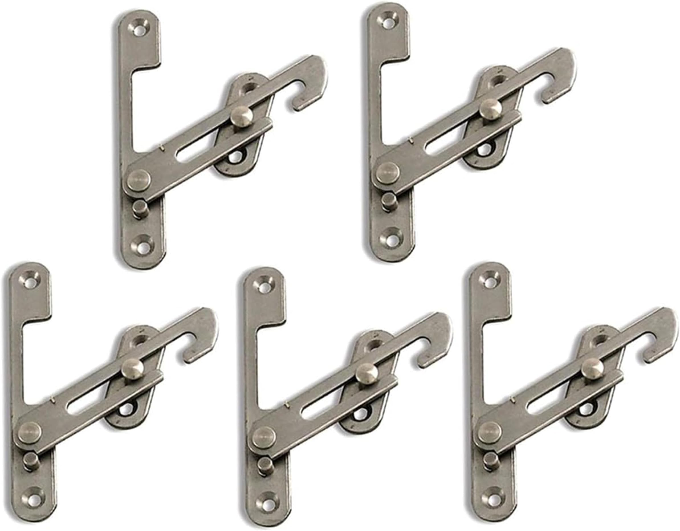 X5 (Multi-Buy Deal) UPVC Window Restrictor Hook. Child Lock Restrictor Safety Catch