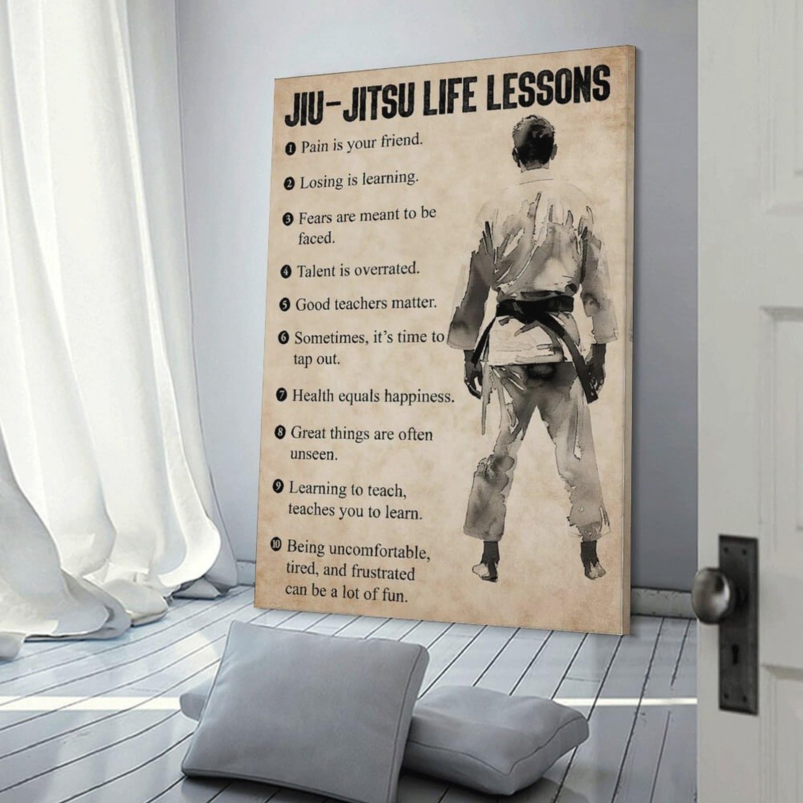 Amazon.com: Jiu-Jitsu Life Lessons Canvas Print, Jiu-Jitsu Poster