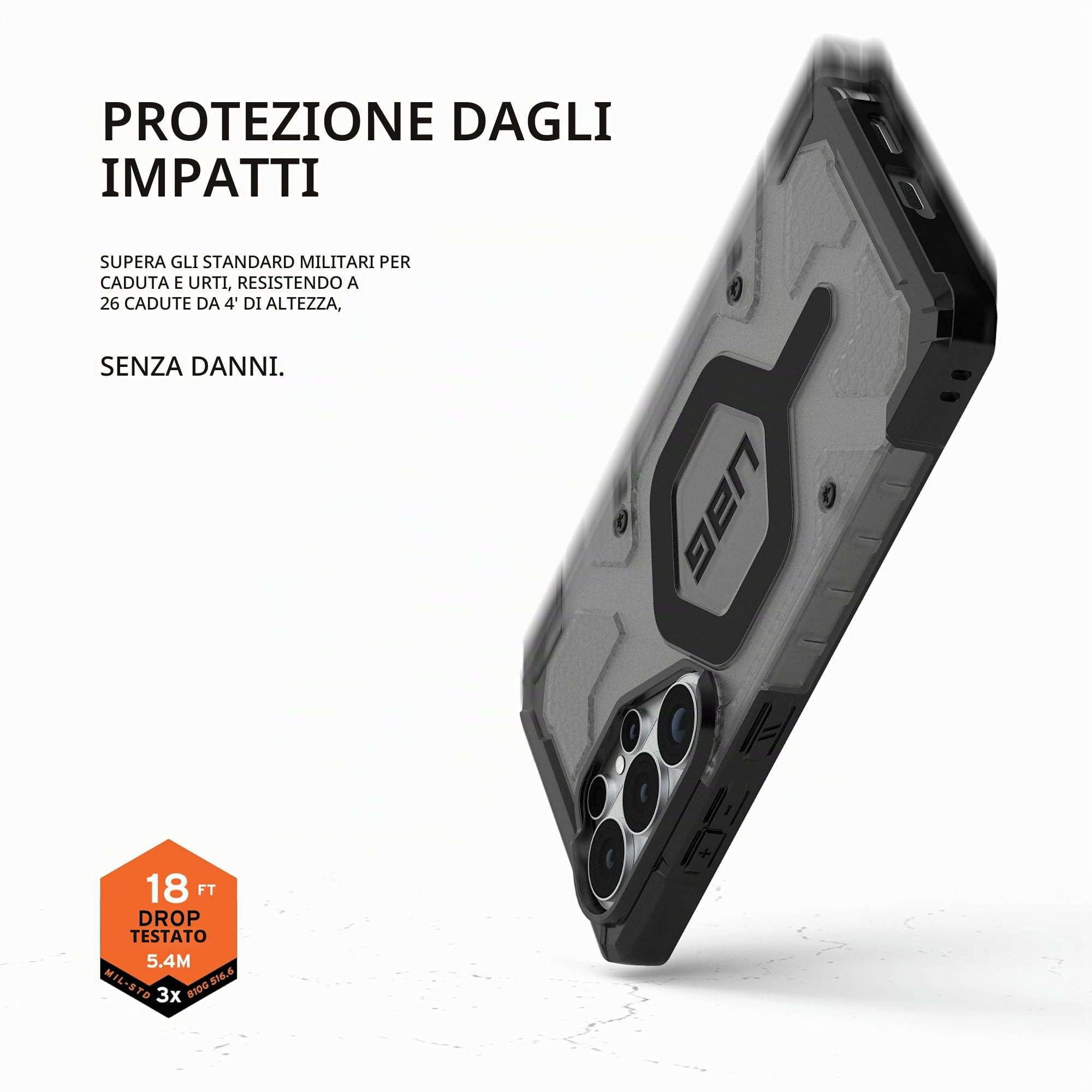 URBAN ARMOR GEAR Pathfinder Custodia Galaxy S26 Ultra | Perfetta aderenza | Resistenza alle cadute di 5,4 m | Modulo magnetico | Bordi rialzati | Tutte le porte accessibili