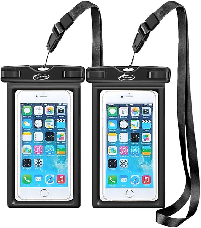 AiRunTech Waterproof Phone Pouch,Waterproof Phone Case with Lanyard Protector fo