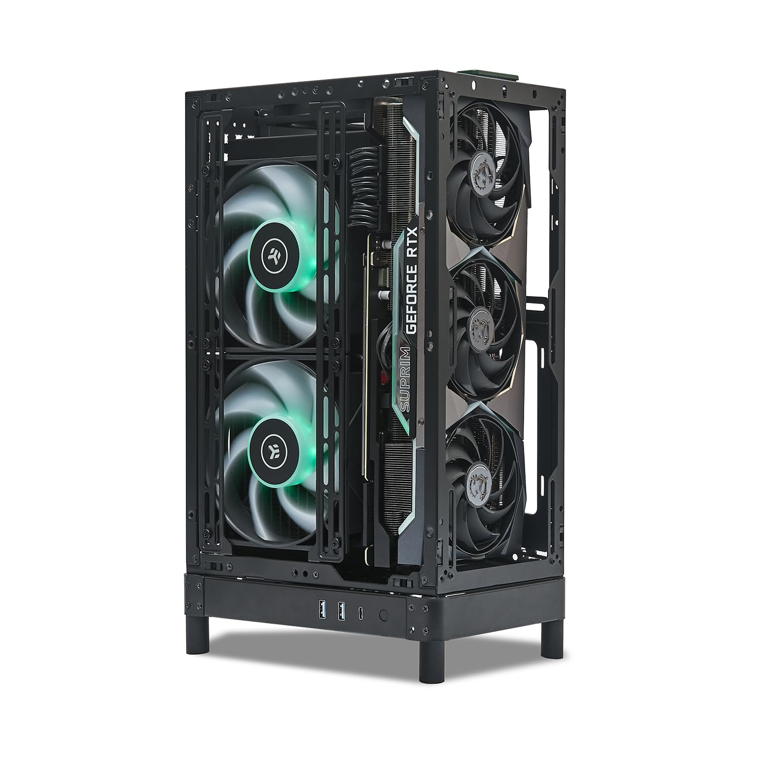 Amazon.co.jp: SSUPD Meshroom D Mini-ITX SFF PCケース 15L フル