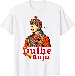 Indian Groom Indian Wedding Party Desi Newlywed Dulhe Raja T-Shirt