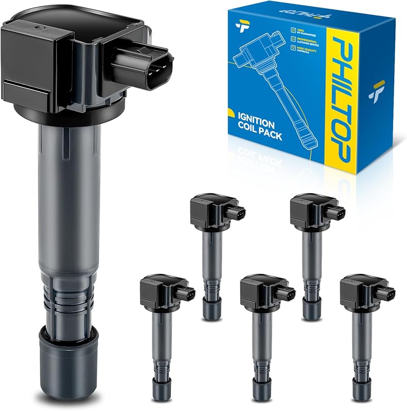 Kit com 6 Bobinas de Ignição PHILTOP UF713 para Honda Pilot, Odyssey e outros modelos – 6 unidades