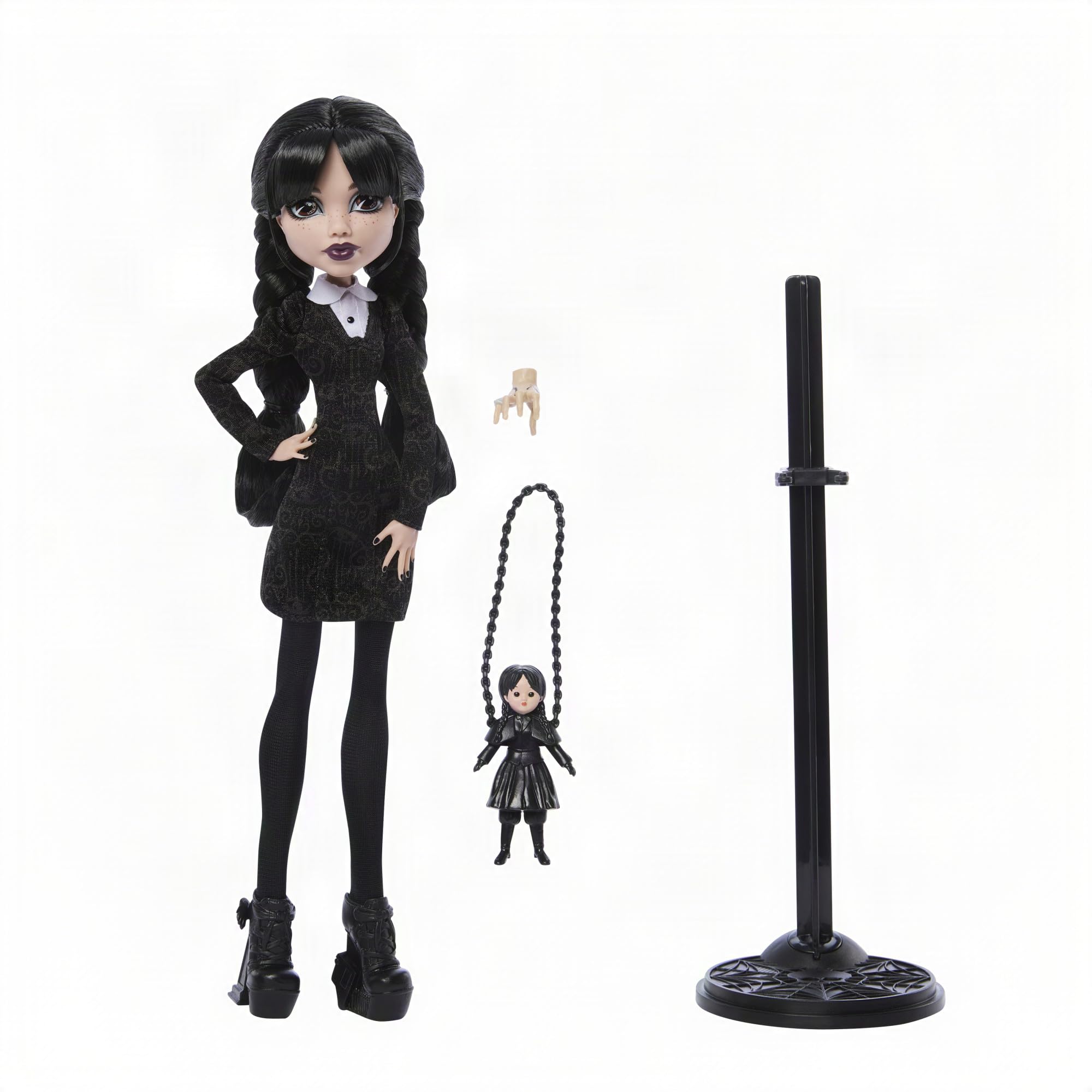 Monster High x Wednesday Addams poupée en robe noire