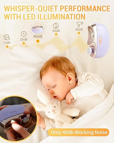 Miniatura 3 de Cortaúñas eléctrico, 2 en 1 actualizado, 2 en 1, cortaúñas automático, multifuncional con 2 velocidades ajustables para personas mayores, niños y