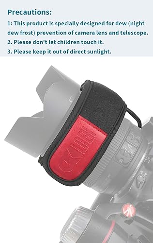 Miniatura 6 de Calentador de lente, calentador de rocío LOSHARP para lente de cámara, calentador de lente USB para calentar y desempañar la cámara y el espejo de