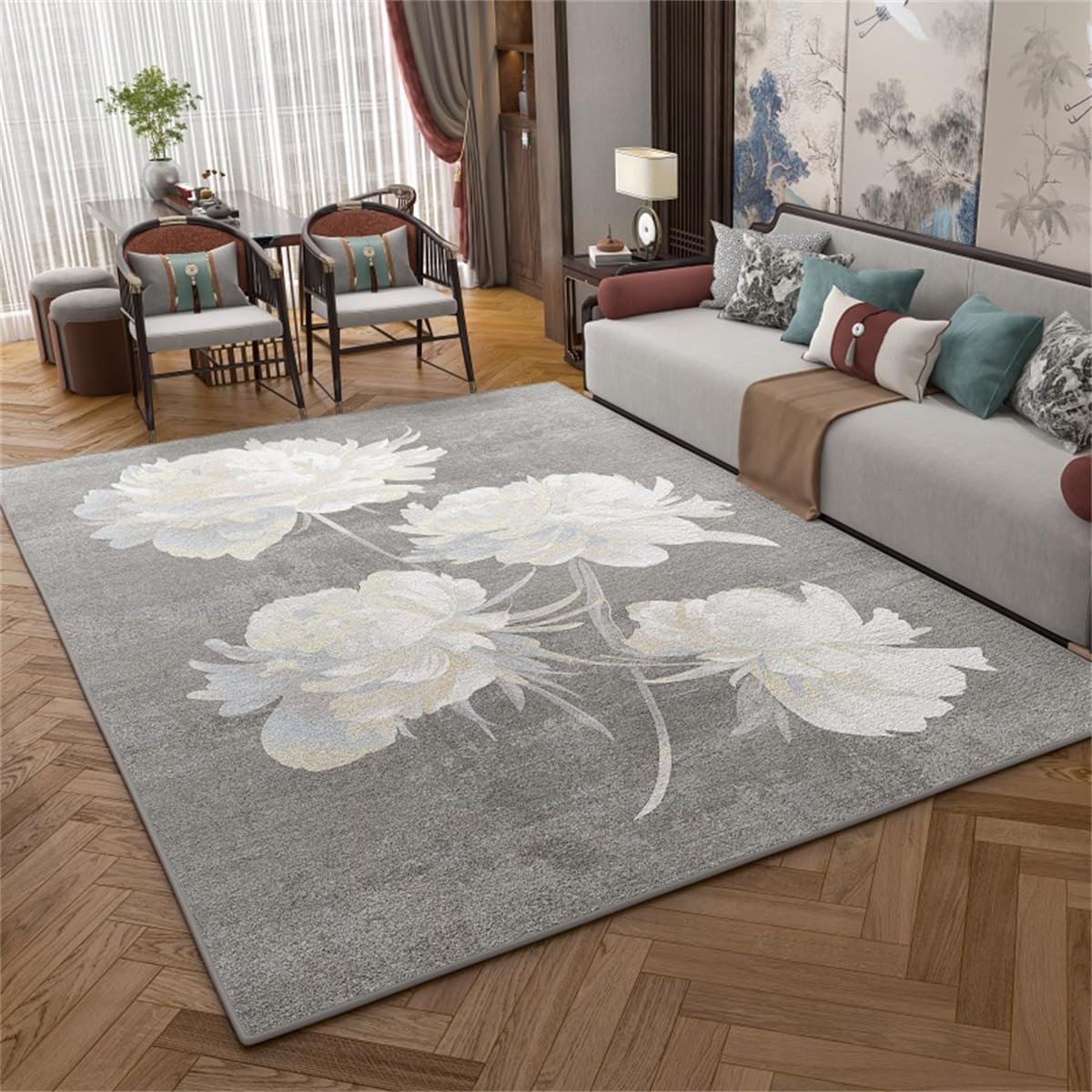 Grande Tappeto riscaldato, riscaldatore a infrarossi per Pavimento, Tappetino riscaldante Elettrico/scaldapiedi, per Yoga, Soggiorno, Camera da Letto,G,140 * 200CM