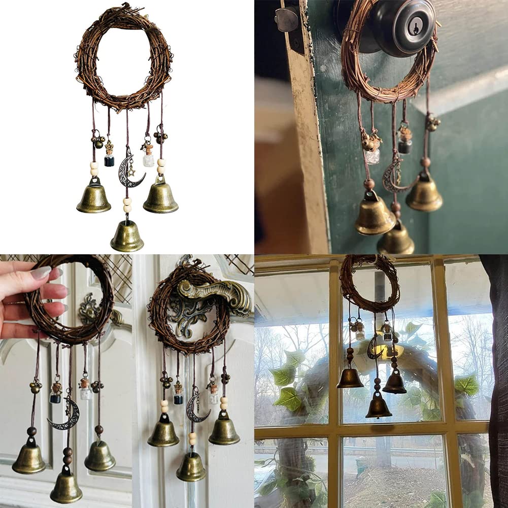 Cloche De Sorcière - Carillon Éolien Protection Porte - Décoration Sorcière, Bénédiction Porche Et Fenêtre