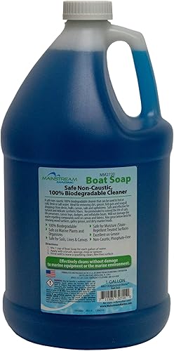 Limpiador de barcos, jabón biodegradable de lavado de barcos, limpiador de cubierta para agua dulce y salada, suministros de limpieza de barcos para