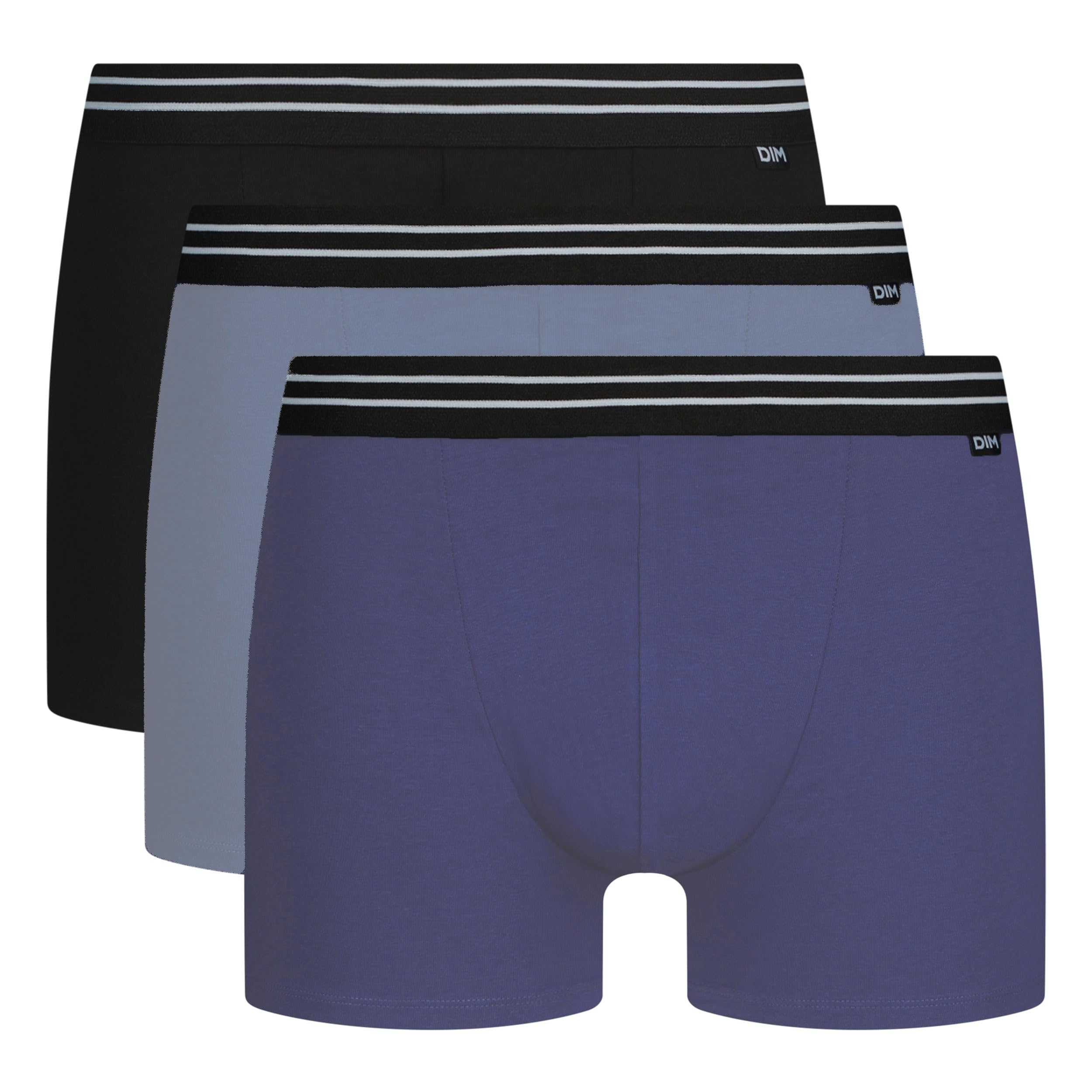 DIM Men's Stretch Cotton Boxer EcoDIM x3 | Daily Comfort | Label-Free | Affordable Quality