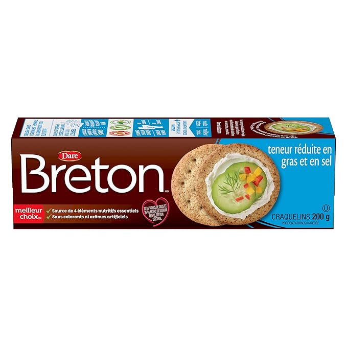 Galletas Breton Reduced Fat & Salt - 70% menos grasa, 35% menos sodio, 200g miniatura 2