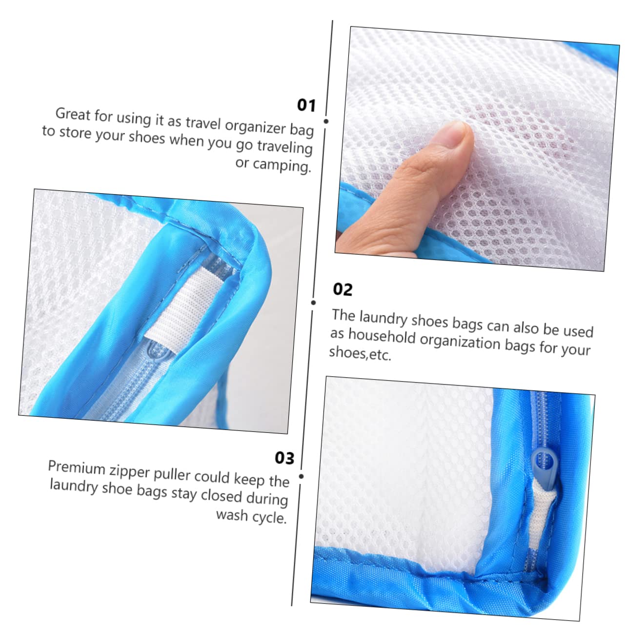 IMIKEYA 4stücke Shoe Washing Bag Für Sneakers Atmungsaktiver Wäschebeutel Schonenden Von Schuhen Für Und Alltagsgebrauch Wiederverwendbar Und Langlebig