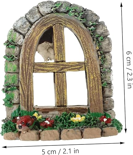 Miniatura 5 de Yardwe 5pcs Mini Patio Decoración Elementos Micro Jardín Ventana Decoración Niños y Niñas Decoración Creativa Set de Decoración Estilo Aleatorio