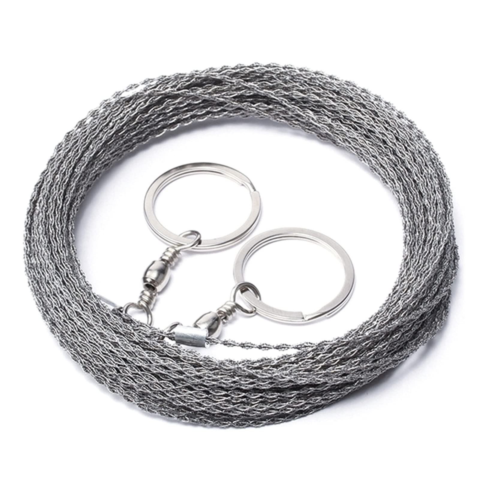 Duo Er One Color Outdoor Hand-Drawn Rope Saw 304 Stainless Steel Wire Saw Camping Woodworking Hand Saw Wire (10M)