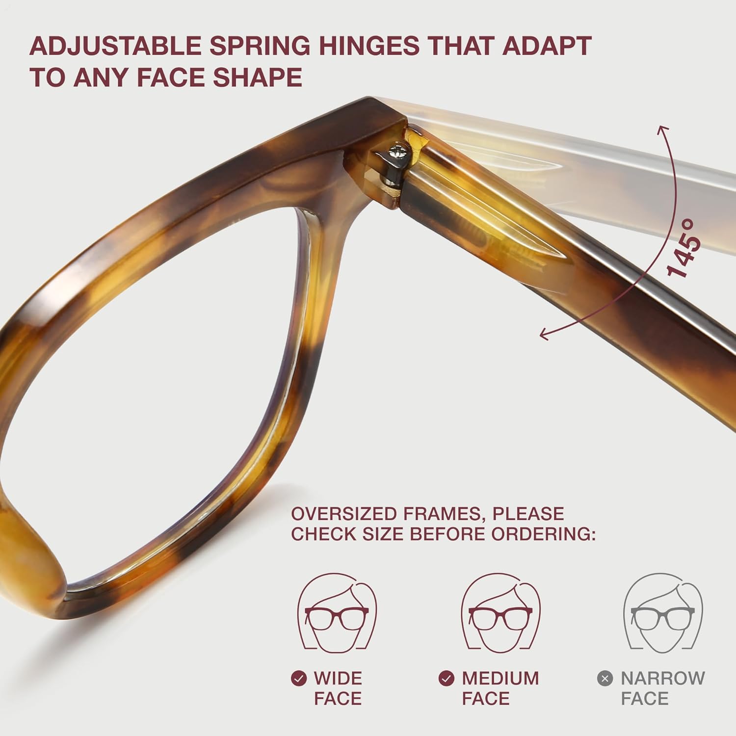 miyya Stylish Reading Glasses for Women, Cheaters Eyeglasses, Oversized Blue Light Readers, Fashion Eye Glasses - Image 5