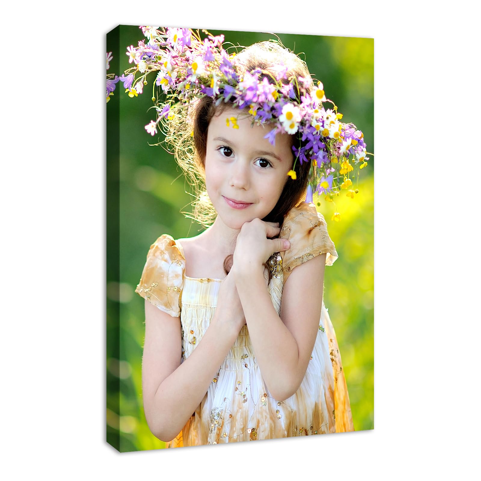 ZhongxingWL Personalized Photo to Canvas Print - Custom Framed Canvas Prints with Your Photos on Custom for Bedroom Living Room Wedding Baby Pet