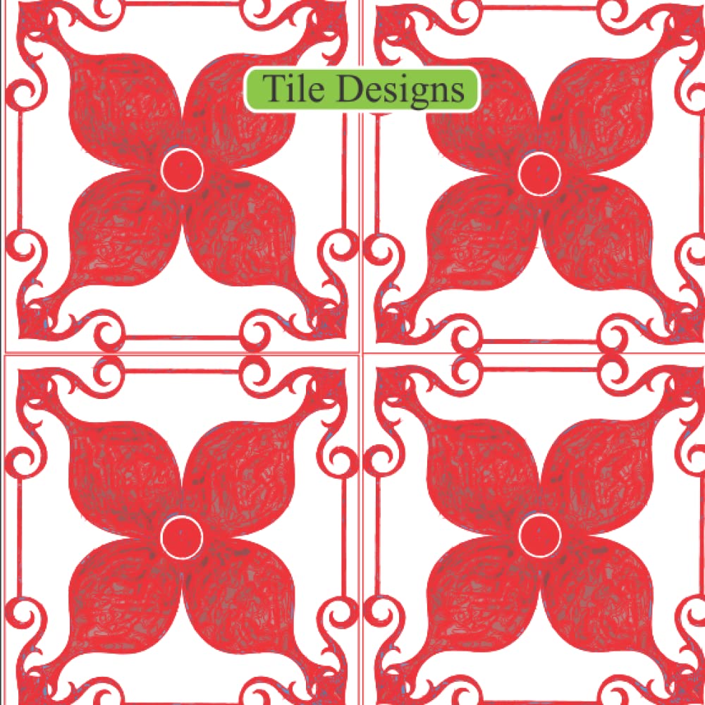 Tile Designs: 50 Original Tile Coloring Pages for Artists of all Ages. Design, Create, and Install Custom Tiles