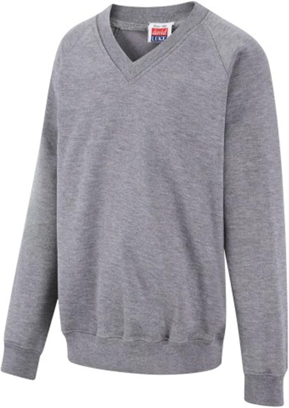V-Neck Sweatshirt School Grey L