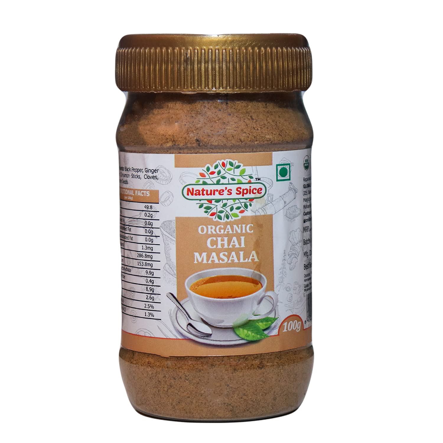 Natures Spice - Pure as Nature Intended Organic Chai Masala Powder For Tea Lovers,100G (B08LMKFVMB) Amazon Price History, Amazon Price Tracker