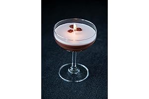 Espresso Martini Candle in Realistic Coupe Glass