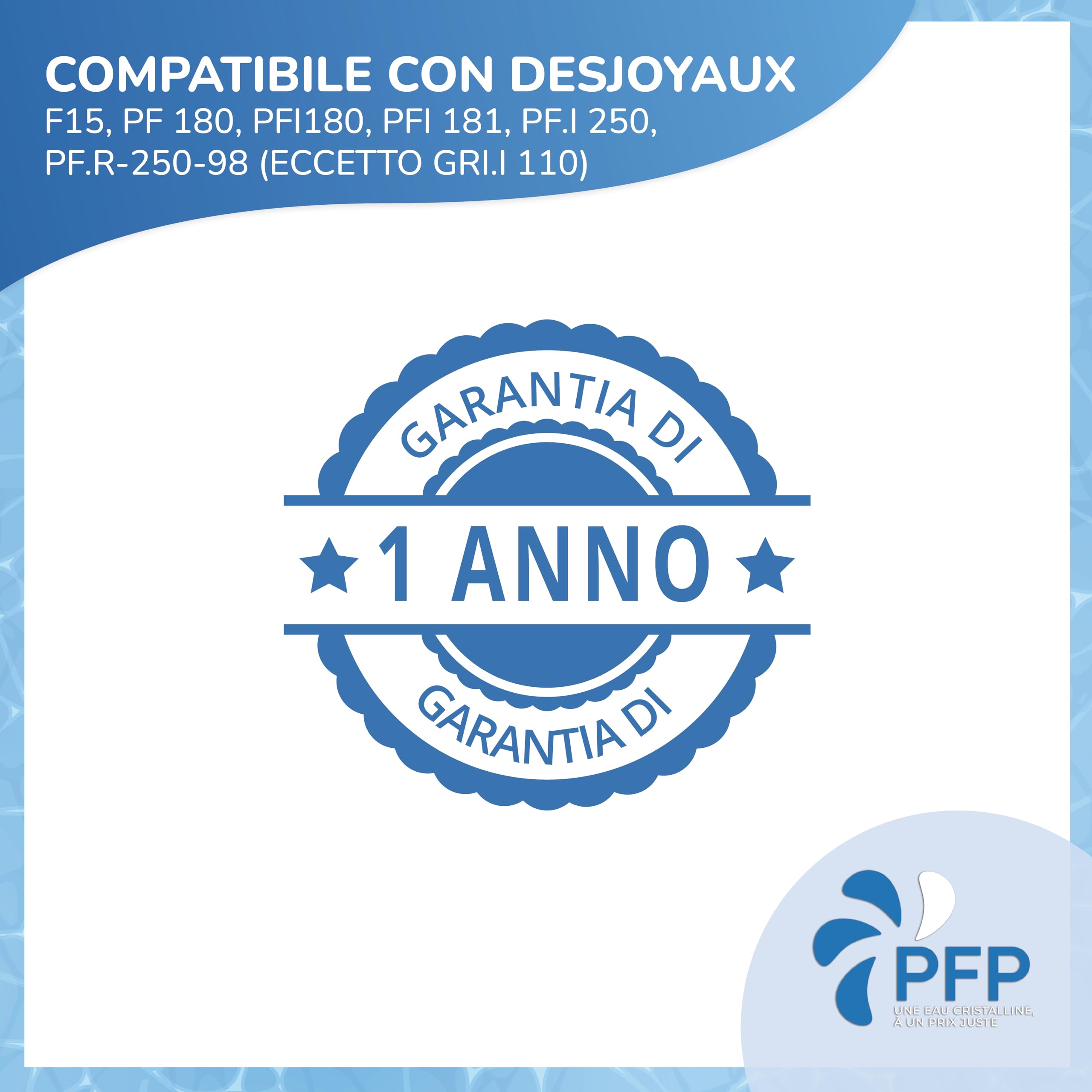 Sacchetto filtrante, compatibile con piscine Desjoyaux, 15 micron (Confezione da 2)