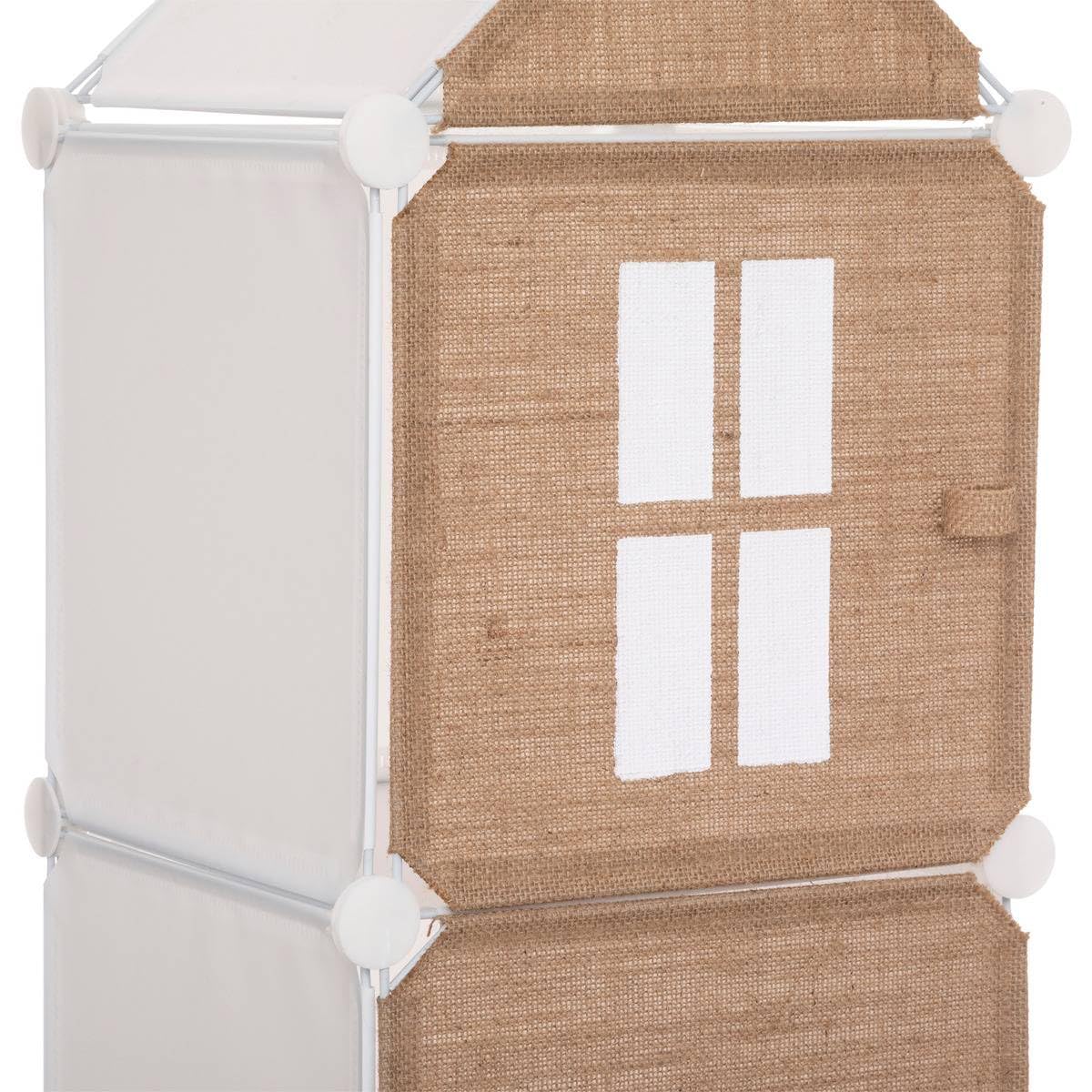 Columna de Almacenamiento Infantil Metal Yute