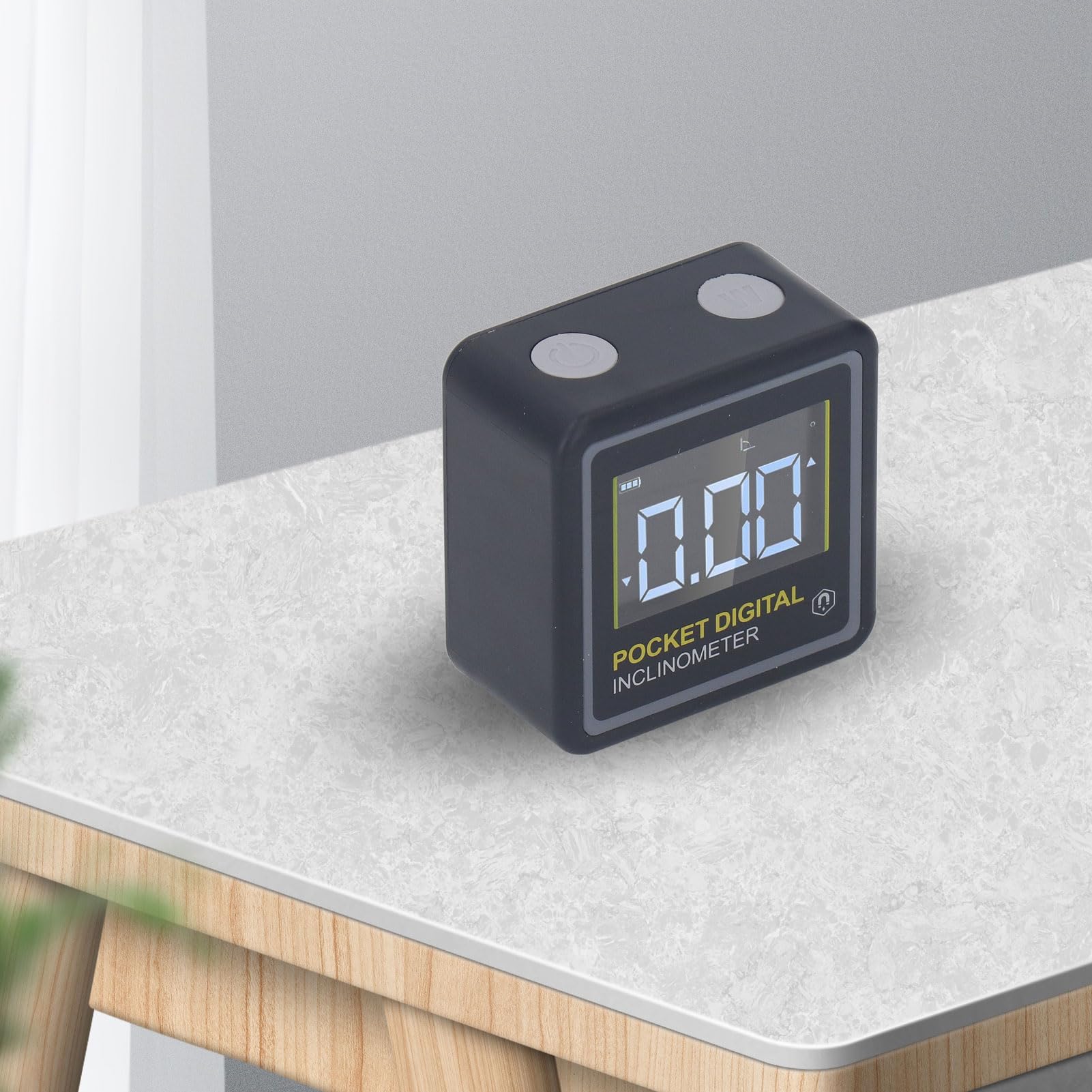 Magnetic Digital Inclinometer Pocket Digital Inclinometer Protractor Magnetic Angle Finder Measuring Tool for Woodworking Home