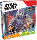 Buffalo Games - Star Wars - The Mandalorian and The Child - 100 Piece Jigsaw Puzzle for Families -Challenging Puzzle Perfect for Game Nights - Finished Size is 15&period;00 x 11&period;00