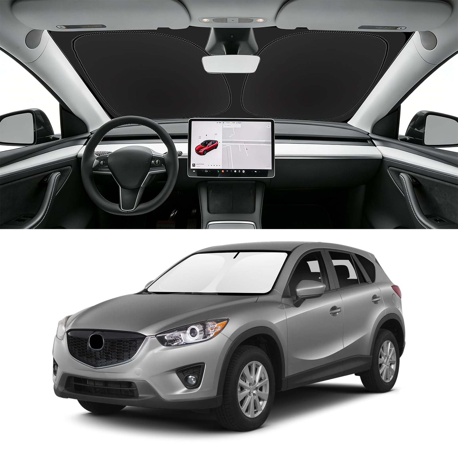 Custom Fit Windshield Sun Shade for Mazda CX5 2013-2016
