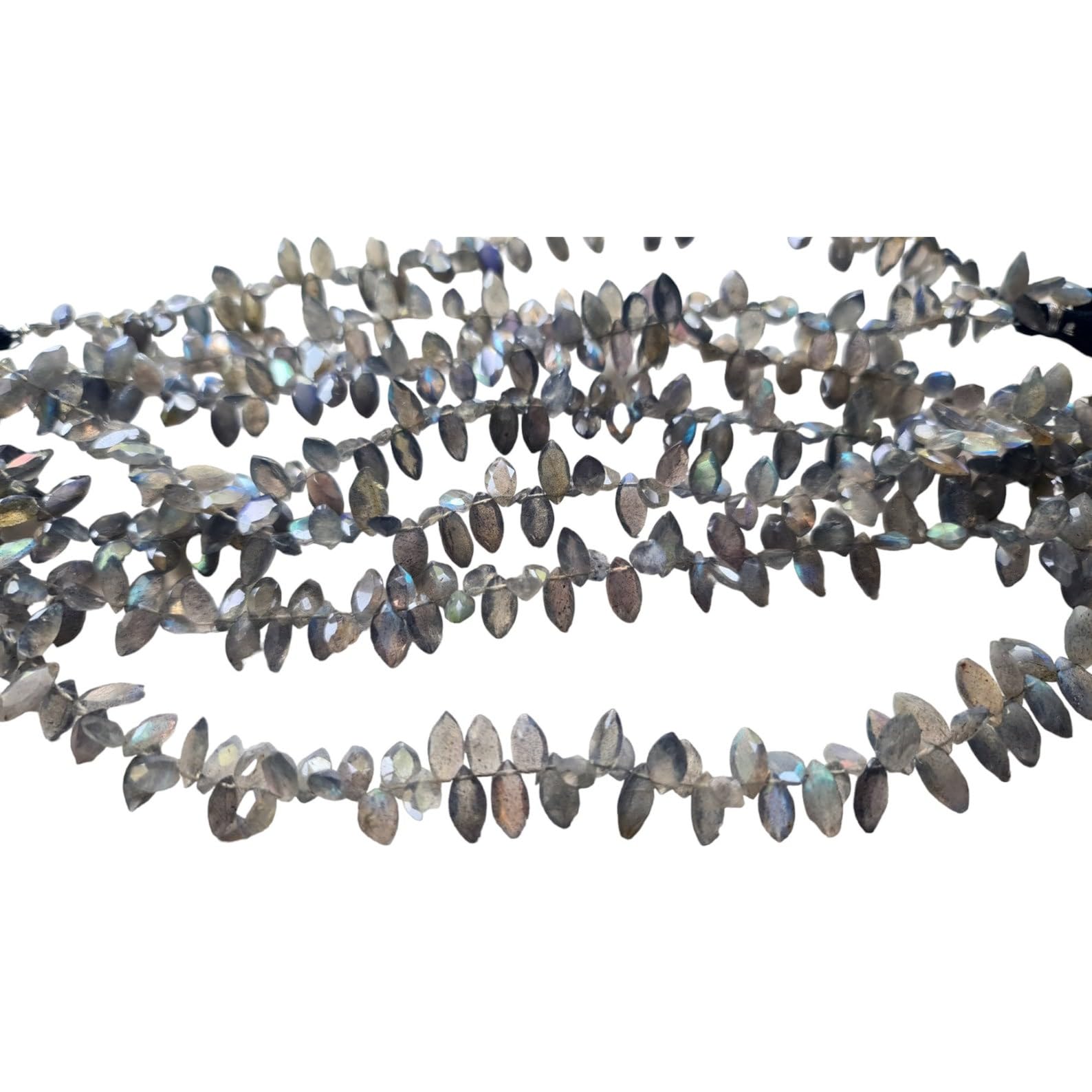 Labradorite AAA de 9 à 11 mm perles marquise pour collier en pierre naturelle DGA9