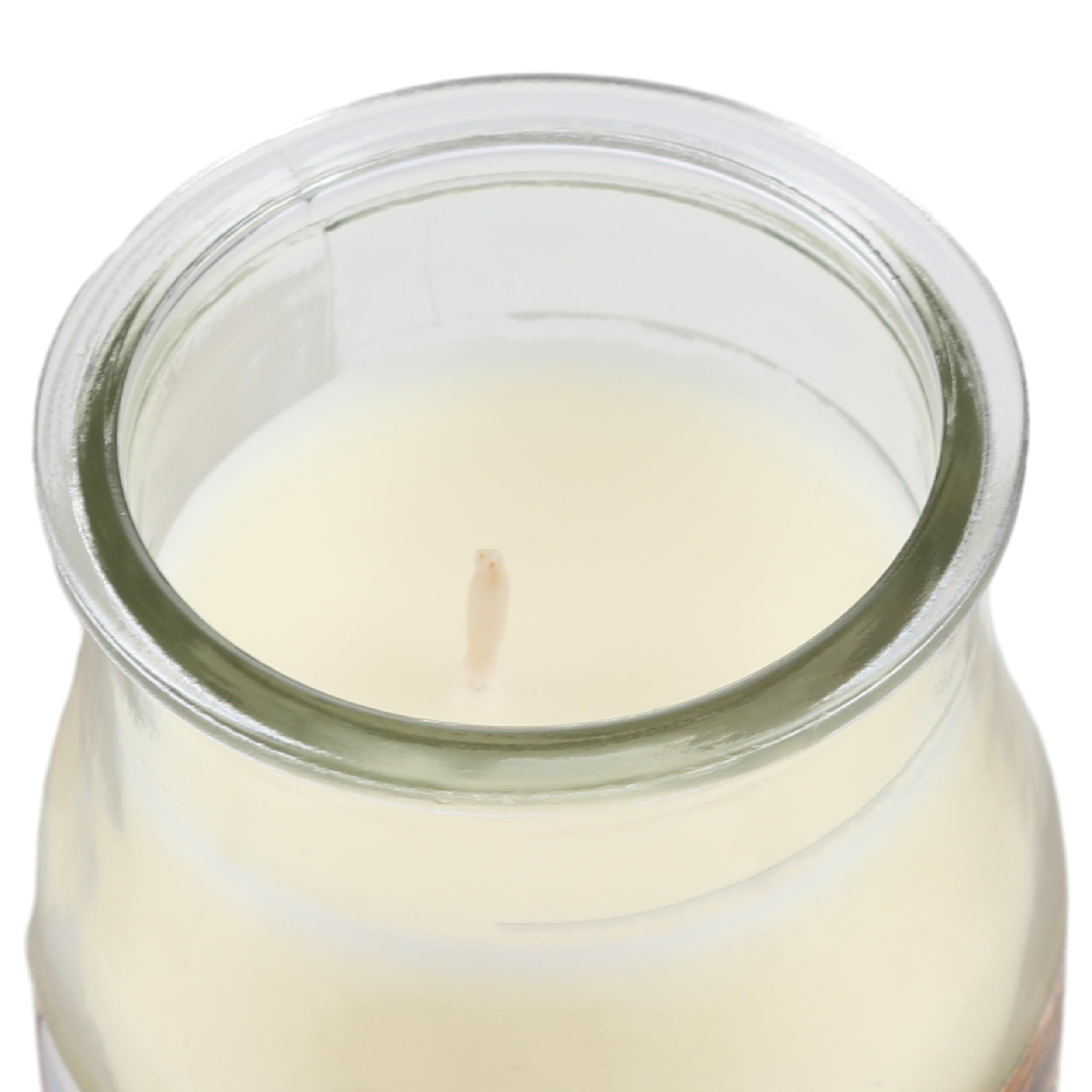 Lot de 4 Bougies Parfumées Noix de coco, Bougie Parfumée en Verre 24 Heures de Combustion