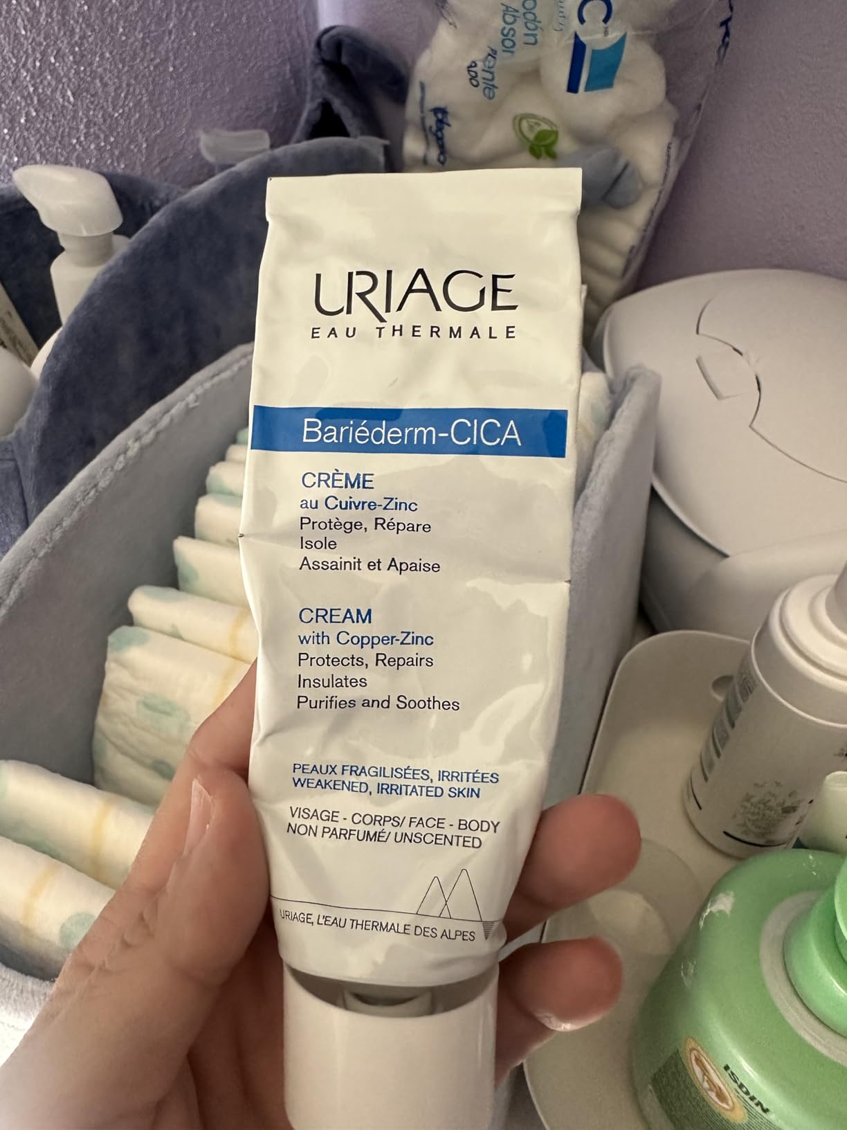 URIAGE Bariéderm-CICA Multi-Purpose Restoring Cream with Copper-Zinc & D-Panthenol | Enhances Skin Repair, For All Ages & Skin Types, Fragrance-Free