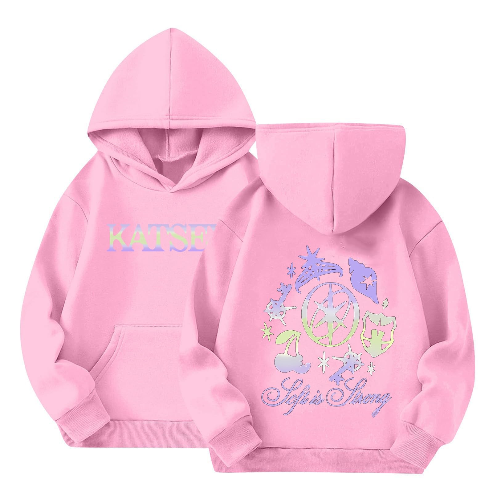 Katseye Hoodie for Teen Girl Kids Music Album Katseye Merch Sweatshirt Casual Long Sleeve Hoodied for 2-14 Years