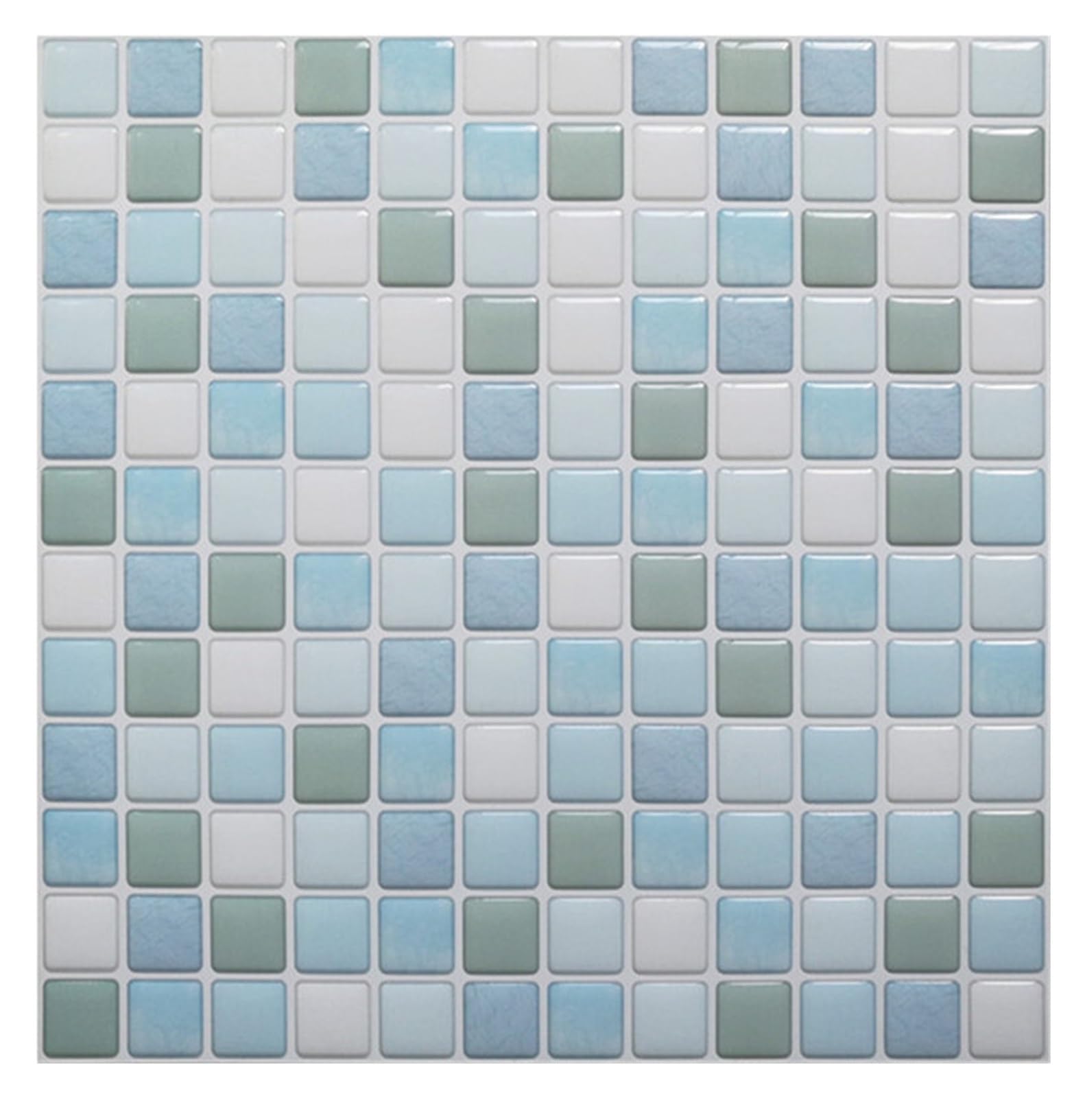 Stick On Tiles 10pcs 3D Crystal Tile Stickers DIY Waterproof Self-Adhesive Wall Peel Stick Tiles Home Decoration Accessories(Color 3)