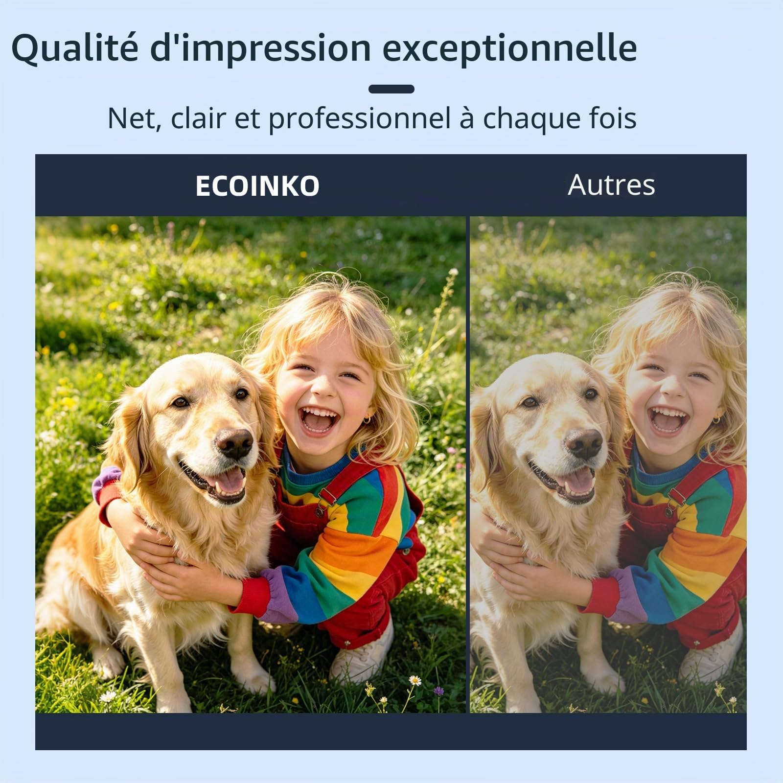 ECOINKO Encre 308XL BK+CMY - 1330+ Pages, Remplacement pour Cartouche HP 308 Noir et Couleur Originales, Encre Imprimante 308 XL pour HP Envy 6100e 6120e 6122e 6132e 6152e 6520e Deskjet 2910 2920 2921