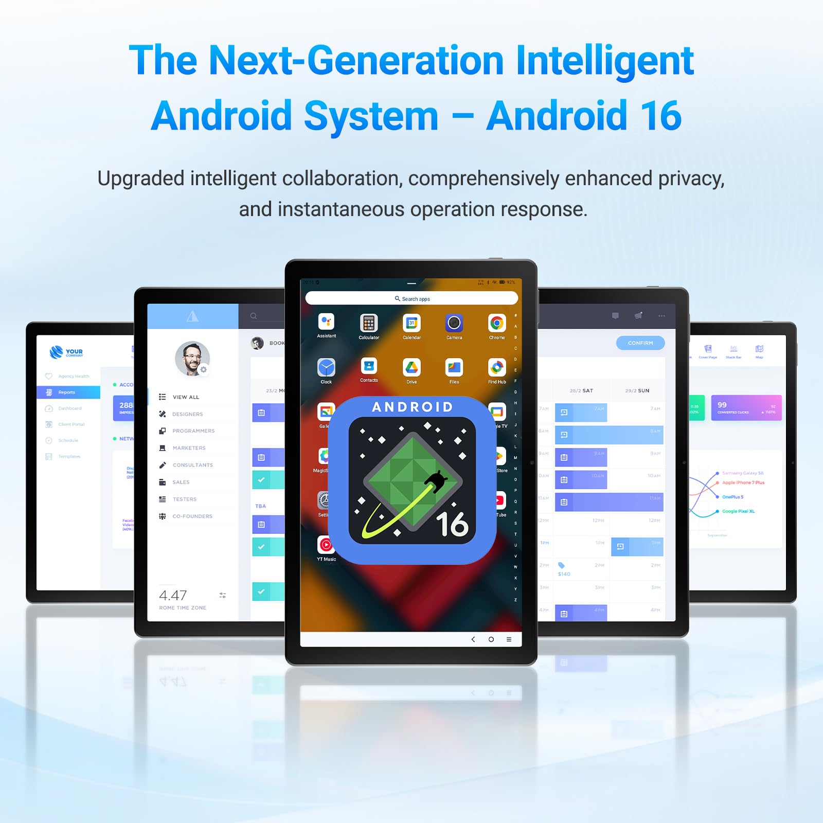 Laptok Tablet 11 Zoll, Android 16 Tablet mit 20GB RAM 64GB ROM/1TB TF, 7800mAh Akku, 5G WiFi, Widevine L1, Bluetooth 5.4, 1080P Display, 5MP+8MP Kamera, OTG, Schwarz - 4