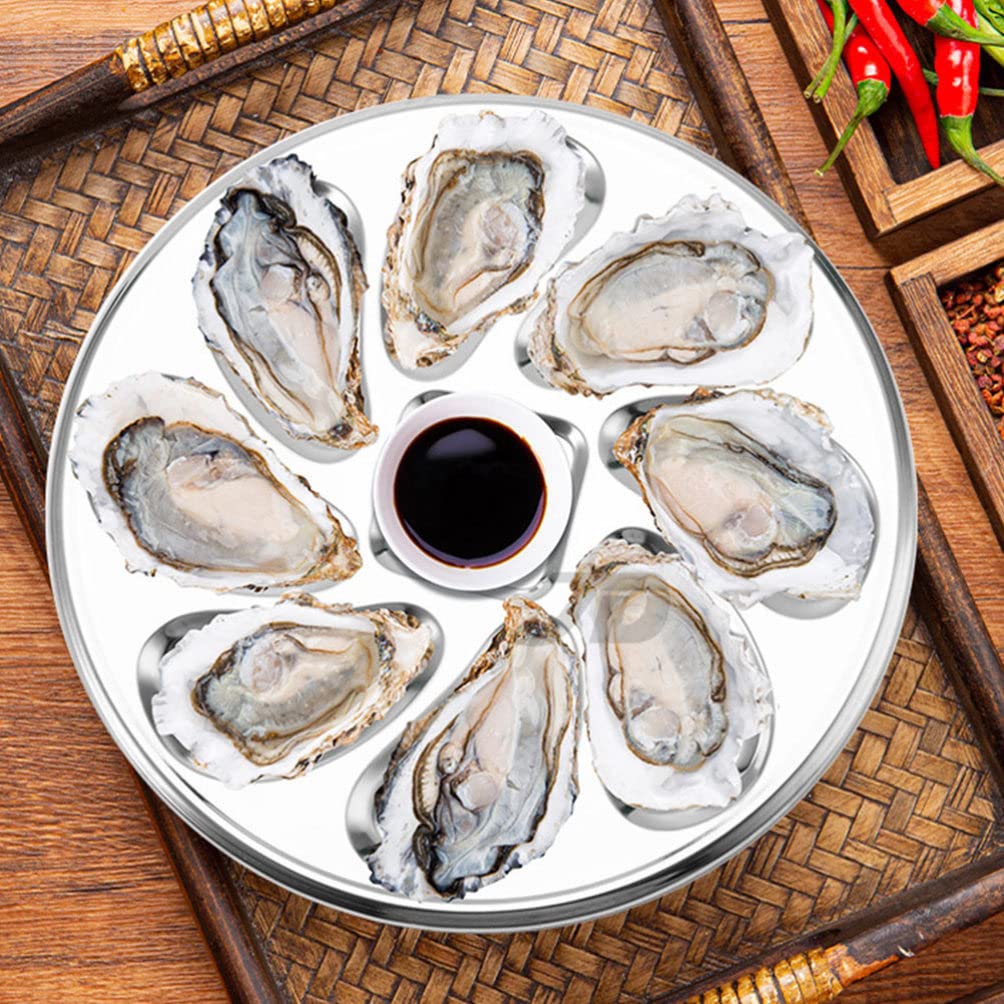 Zerodeko Stainless Steel Two Seafood Display Stand For Serving Oysters