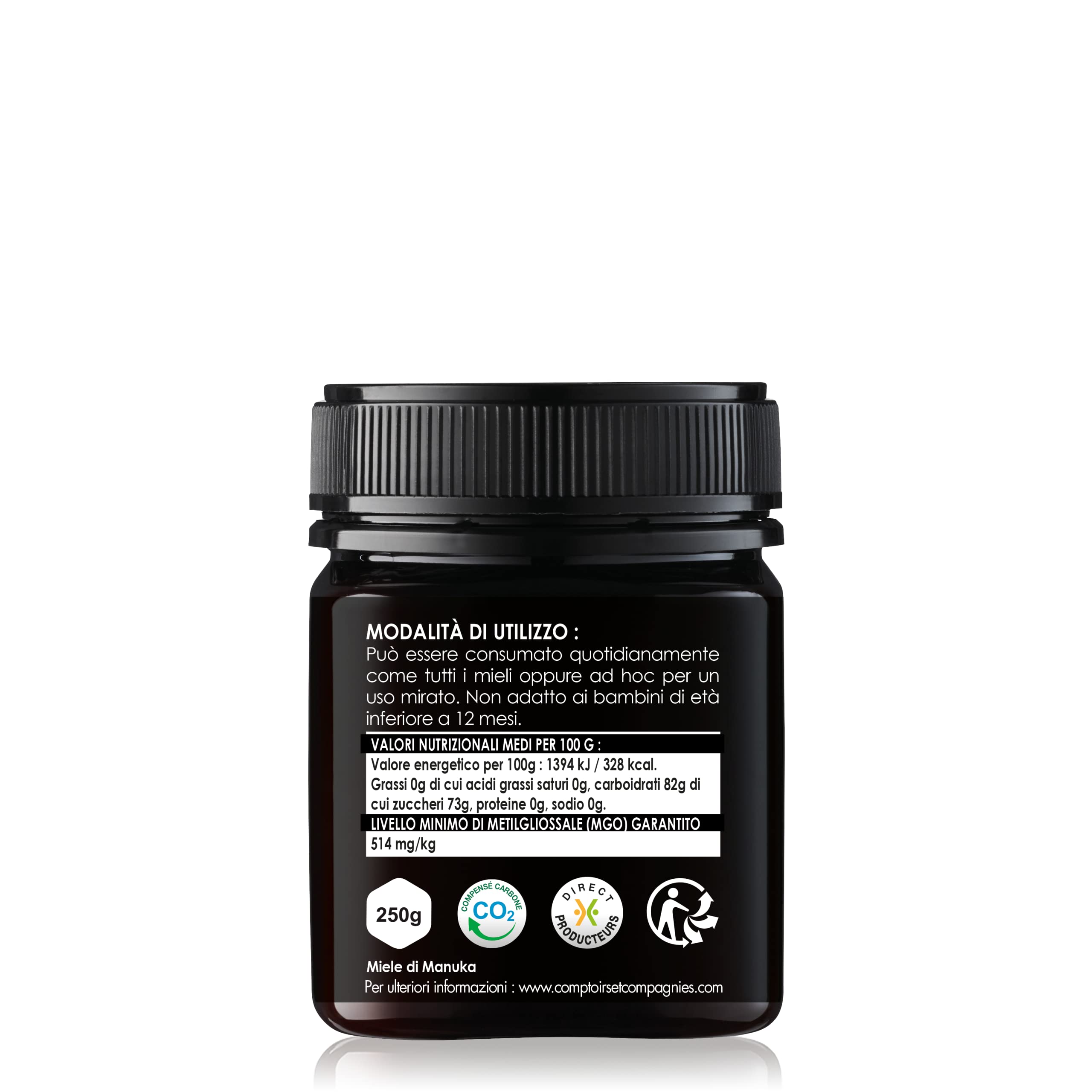 COMPTOIRS ET COMPAGNIES - Miele Di Manuka - MGO 514 - IAA15+ - Nuova Zelanda - 250g