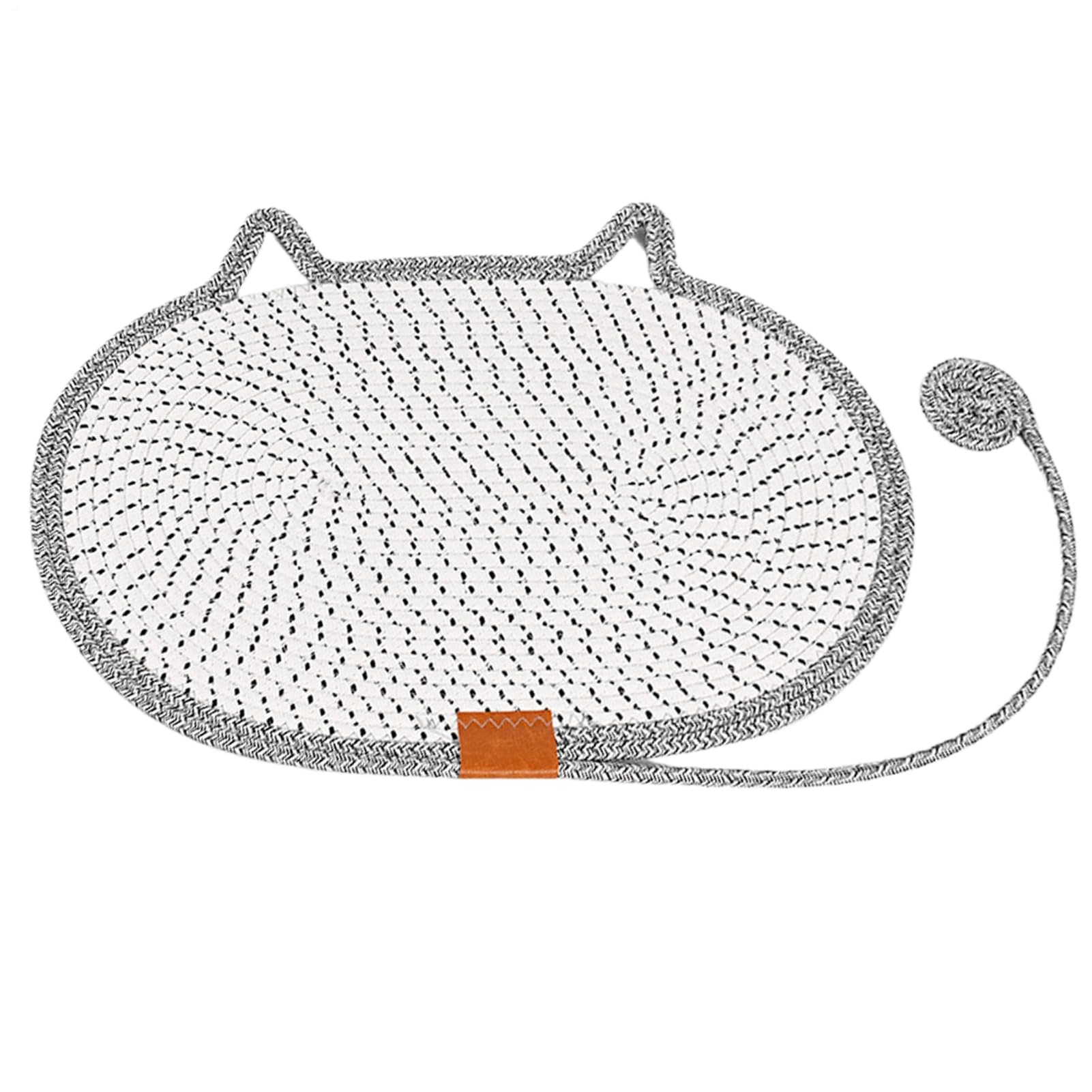 Tapis À Griffes pour Chats | à Griffoir Ronde en Corde de Coton - Accessoire Lavable pour Animaux Domestiques pour Intérieur Extérieur Sol Porte Coin Maison Canapé Table Voyage